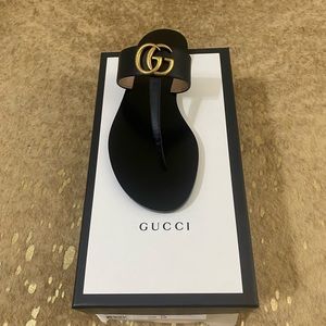 Brand New Gucci Womens Marmot Thong Sandal